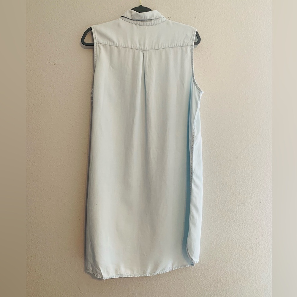 BeachLunchLounge Women’s Light Denim Sleeveless Midi Dress. Size Xl SKU 036 - Picture 8 of 16